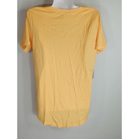 Aritzia The Group Babaton Soft Apricot V Neck Cotton Blend Top Womens Medium NWT - Picture 4 of 7